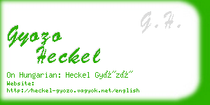 gyozo heckel business card